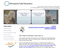 Tablet Screenshot of mnfallsprevention.org